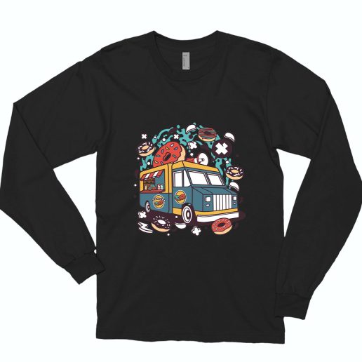 Donut Van Funny Long Sleeve T shirt