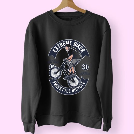 Extreme Bike Funny Graphic Sweatshirt