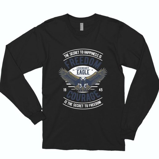 Freedom Eagle Funny Long Sleeve T shirt