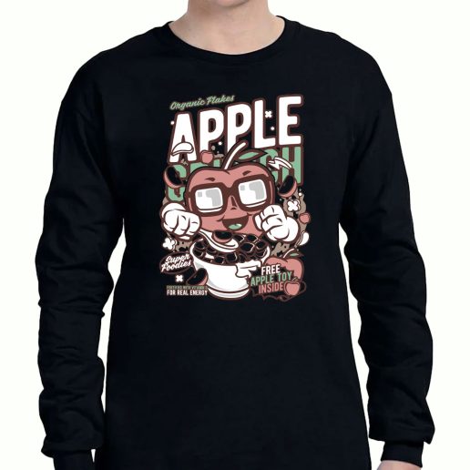 Graphic Long Sleeve T Shirt Apple Crunch