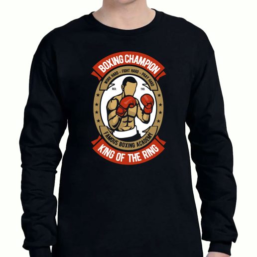 Graphic Long Sleeve T Shirt Boxing