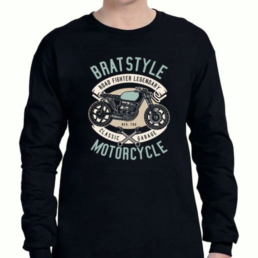 Graphic Long Sleeve T Shirt Brat Style