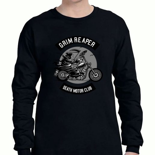 Graphic Long Sleeve T Shirt Death Motorcycle Club