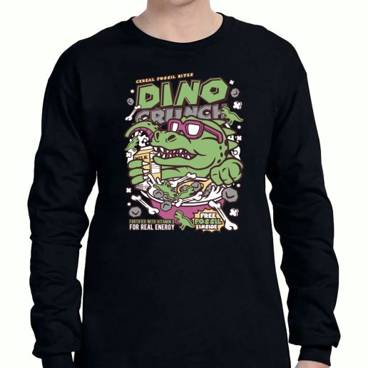 Graphic Long Sleeve T Shirt Dino Crunch