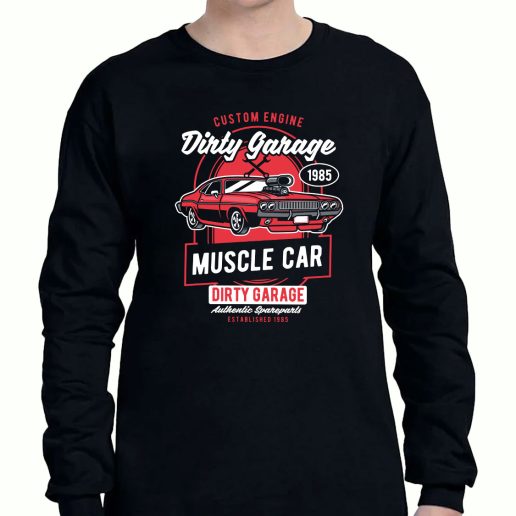 Graphic Long Sleeve T Shirt Dirty Garage