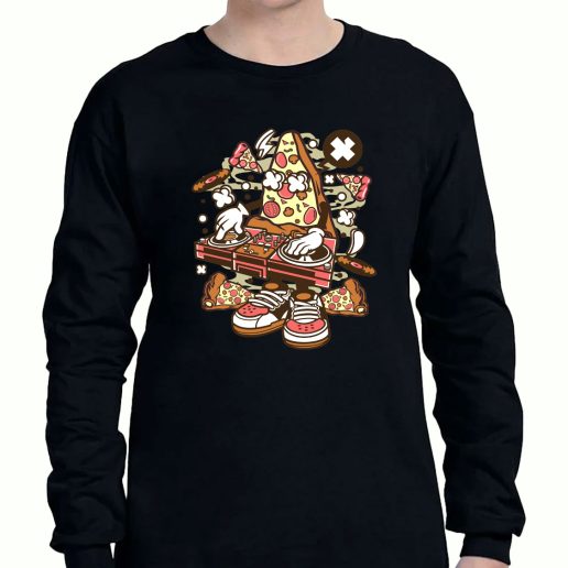 Graphic Long Sleeve T Shirt Dj Pizza