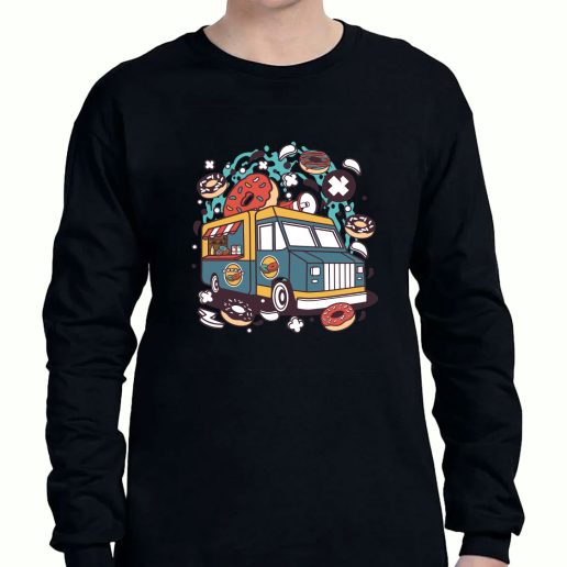 Graphic Long Sleeve T Shirt Donut Van