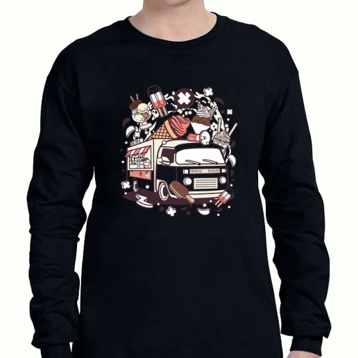 Graphic Long Sleeve T Shirt Ice Cream Van