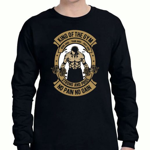 Graphic Long Sleeve T Shirt King Of The Gym