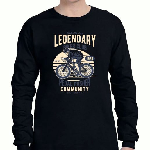 Graphic Long Sleeve T Shirt Legendary Biker Club