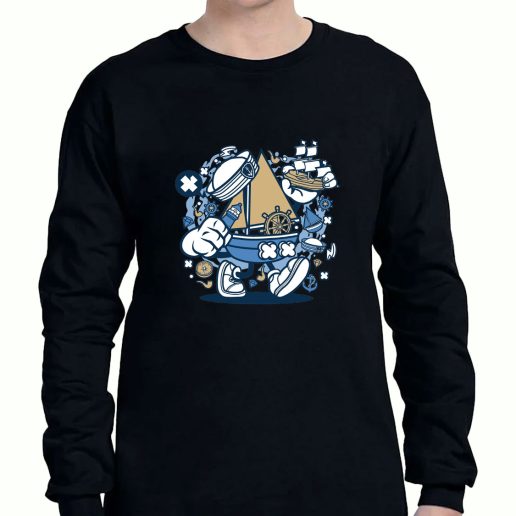 Graphic Long Sleeve T Shirt Little Sailor