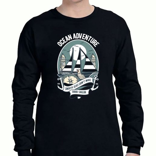 Graphic Long Sleeve T Shirt Ocean Adventure