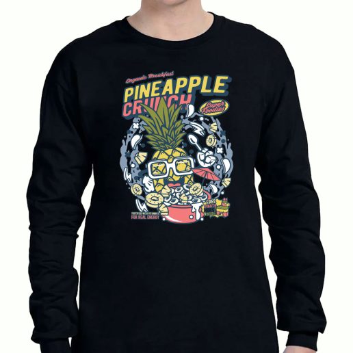 Graphic Long Sleeve T Shirt Pineapple Crunch