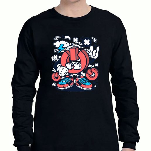 Graphic Long Sleeve T Shirt Power