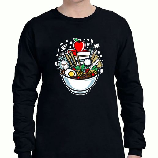 Graphic Long Sleeve T Shirt Ramen School