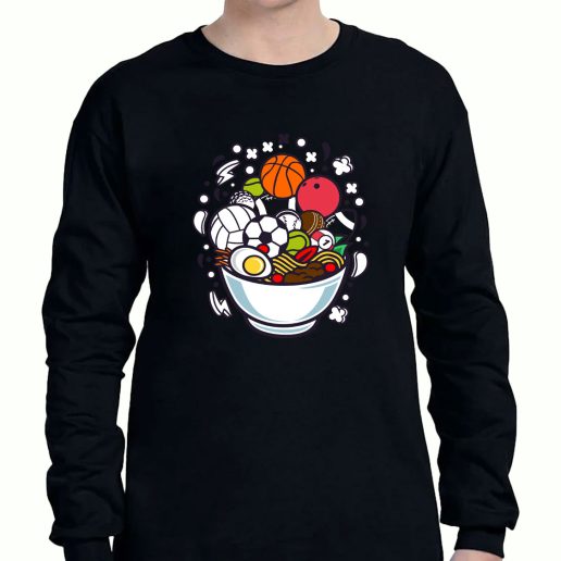 Graphic Long Sleeve T Shirt Ramen Sports