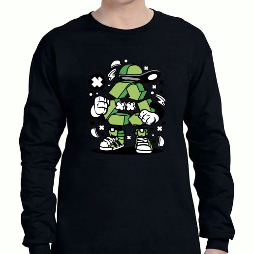 Graphic Long Sleeve T Shirt Recycle