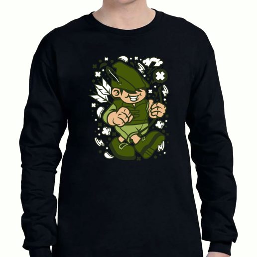 Graphic Long Sleeve T Shirt Robin Hood Kid