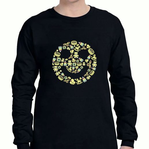 Graphic Long Sleeve T Shirt Smile