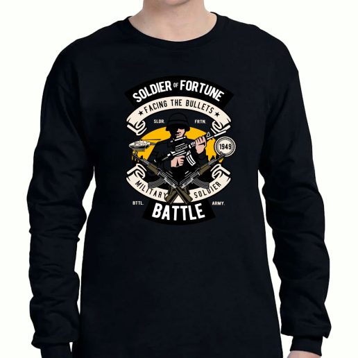 Graphic Long Sleeve T Shirt Soldier