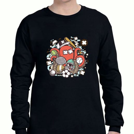 Graphic Long Sleeve T Shirt Sports Octopus