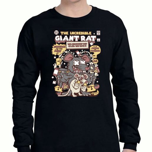 Graphic Long Sleeve T Shirt The Incredible Giant Rat