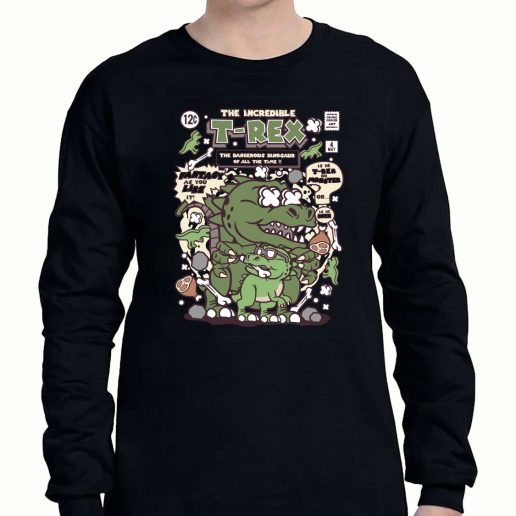 Graphic Long Sleeve T Shirt The Incredible Trex