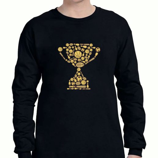 Graphic Long Sleeve T Shirt Trophy