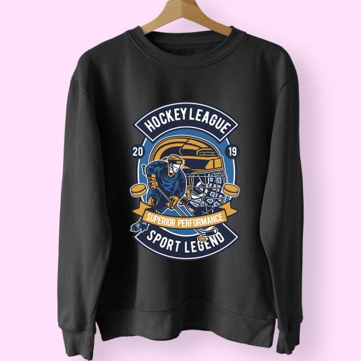 Hockey League Funny Graphic Sweatshirt