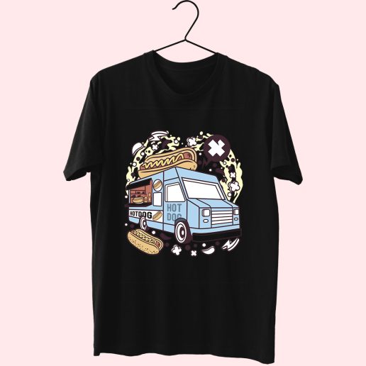 Hotdog Van Funny Graphic T Shirt