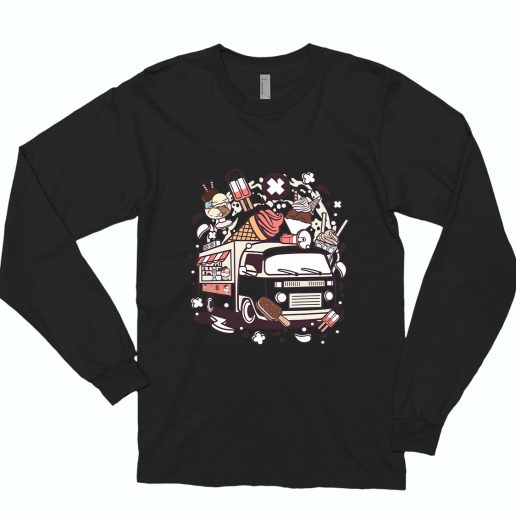 Ice Cream Van Funny Long Sleeve T shirt