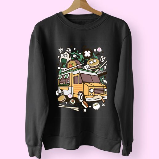 Japanese Food Van Funny Graphic Sweatshirt