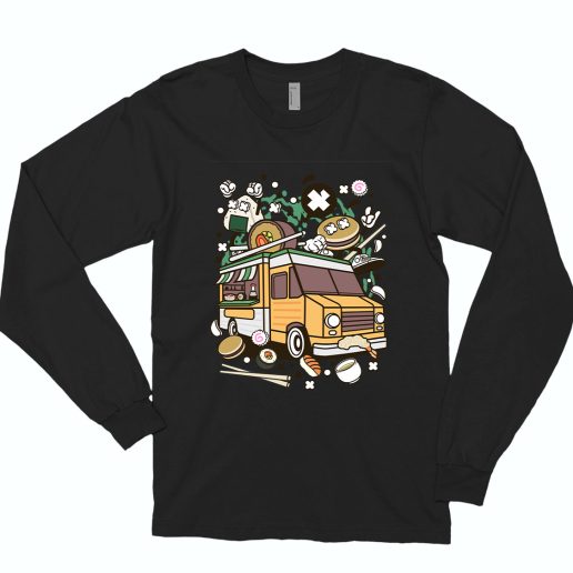 Japanese Food Van Funny Long Sleeve T shirt