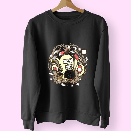 Junk Food Octopus Funny Graphic Sweatshirt