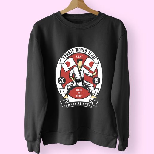 Karate World Team Funny Graphic Sweatshirt