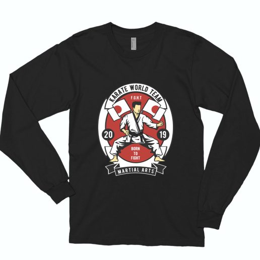 Karate World Team Funny Long Sleeve T shirt