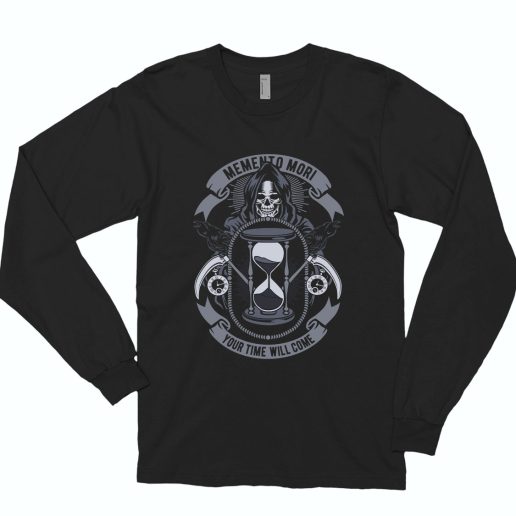 Memento Mori Funny Long Sleeve T shirt