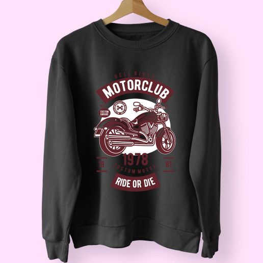 Motorcycle Club Funny Graphic Sweatshirt