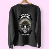 Native American Skull Funny Graphic Sweatshirt