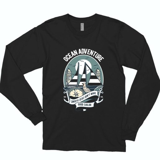 Ocean Adventure Funny Long Sleeve T shirt