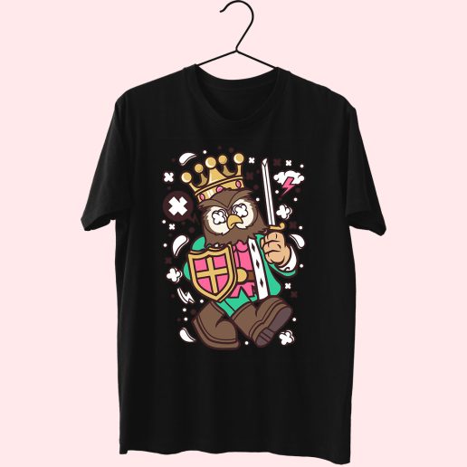 Owl King Funny Graphic T Shirt