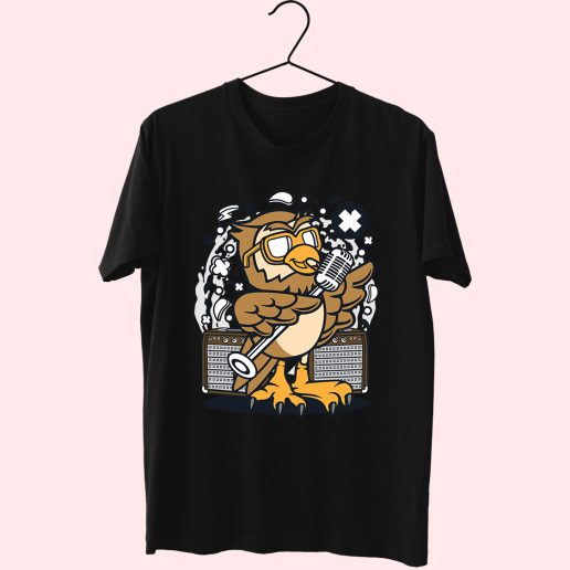 Owl Singer Funny Graphic T Shirt