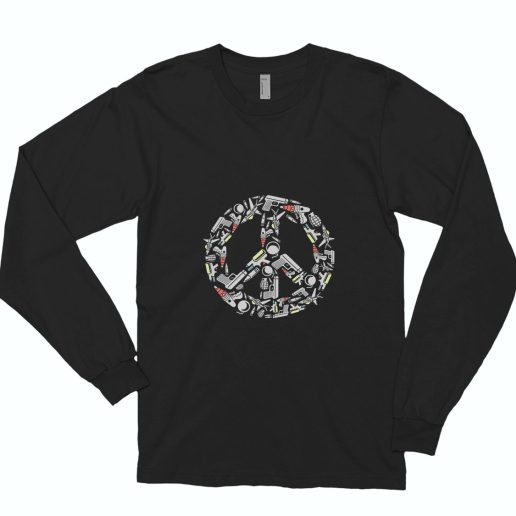 Peace Funny Long Sleeve T shirt