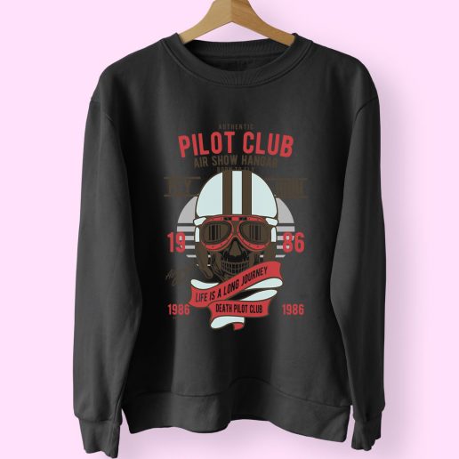 Pilot Club Funny Graphic Sweatshirt