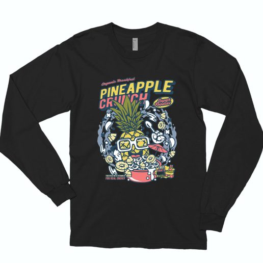 Pineapple Crunch Funny Long Sleeve T shirt