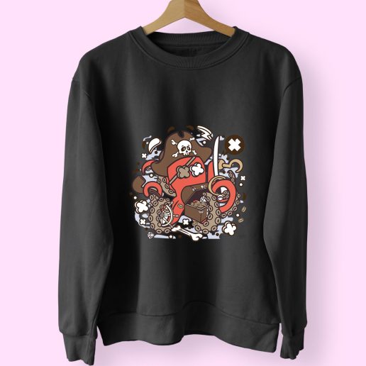 Pirate Octopus Funny Graphic Sweatshirt