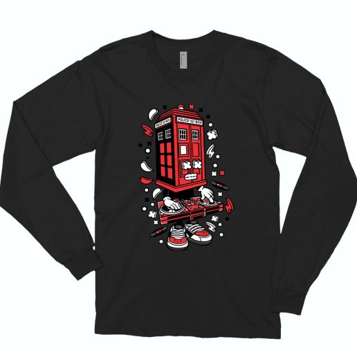 Police Box Dj Funny Long Sleeve T shirt