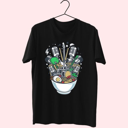 Ramen Rock Funny Graphic T Shirt