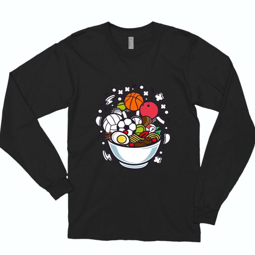 Ramen Sports Funny Long Sleeve T shirt