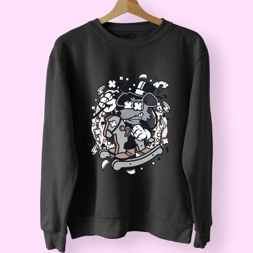 Rat Rocking Horse Funny Graphic Sweatshirt